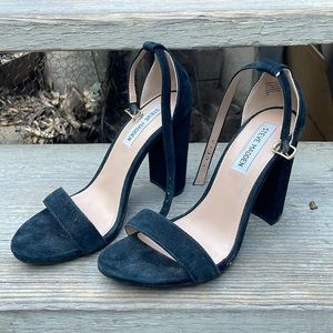 Steve Madden Carson Suede Black Heels